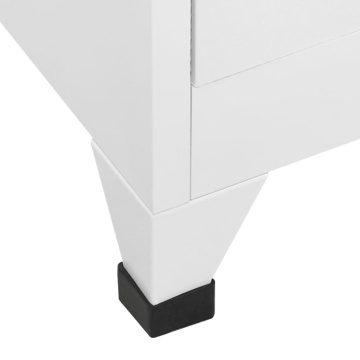 Dulap vestiar cu 18 compartimente, 90x40x180 cm, metal - Img 5