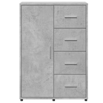 Dulapuri, 2 buc., gri beton, 60x31x84 cm, lemn prelucrat - Img 5