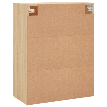 Dulapuri montate pe perete, 2 buc, stejar sonoma, 69,5x34x90 cm - Img 7