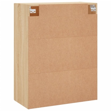 Dulapuri montate pe perete, 2 buc, stejar sonoma, 69,5x34x90 cm - Img 7