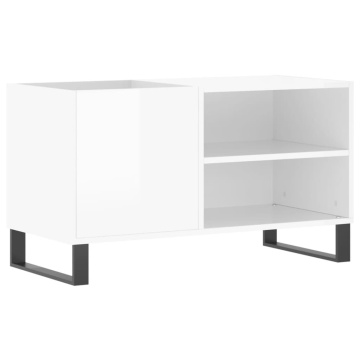 Dulapuri pentru discuri alb lucios 85x38x48 cm lemn prelucrat - Img 2