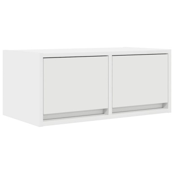 Dulapuri TV 2 buc Alb 60x31x25,5 cm Lemn prelucrat - Img 5