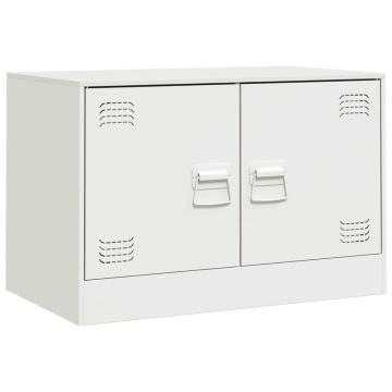 Dulapuri TV 2 buc., alb, 67x39x44 cm Otel - Img 8