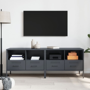 Dulapuri TV, 2 buc., antracit, 68x39x50,5 cm, oțel laminat rece - Img 3
