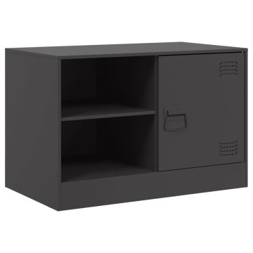 Dulapuri TV, 2 buc., negru, 67x39x44 cm, oțel - Img 5