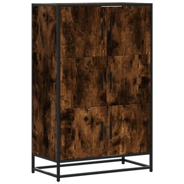 Dulapuru stejar afumat 68x35x106,5 cm lemn și metal prelucrat - Img 2