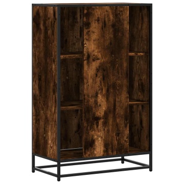 Dulapuru stejar afumat 68x35x106,5 cm lemn și metal prelucrat - Img 5