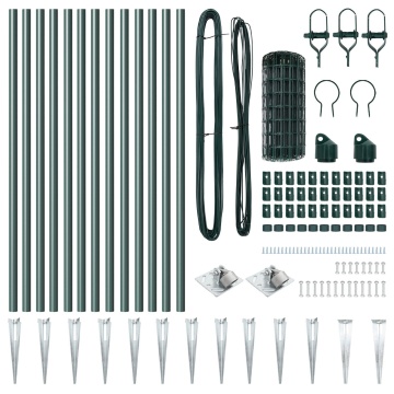 Euro Fence Set de 2 Verde Metal 25 x 0.8 m Durabil Gard Euro - Img 3