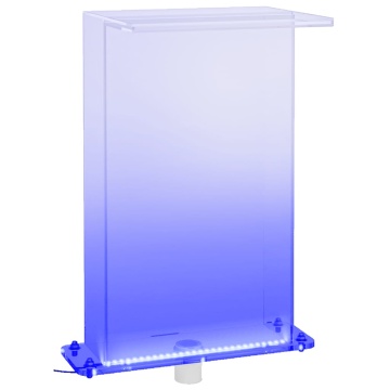 Fântână de piscină cu LED-uri RGB, acril, 51 cm - Img 3