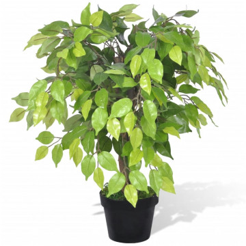 Ficus pitic artificial cu ghiveci, 60 cm - Img 1