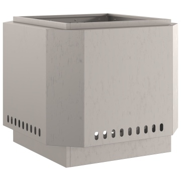 Focar fără fum 58x58x51 cm din oțel rezistent la intemperii - Img 4