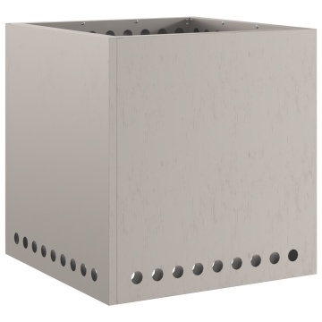 Focar fără fum Pătrat 48x48x50 cm Oțel rezistent la intemperii - Img 4