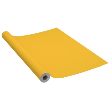 Folie de mobilier autoadezivă auriu extralucios 500x90 cm PVC - Img 2