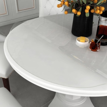 Folie de protecție masă, transparent, Ø 80 cm, PVC, 2 mm - Img 1