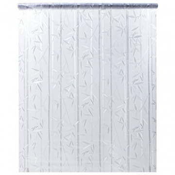 Folie fereastră mată, model bambus, 60x500 cm, PVC - Img 1