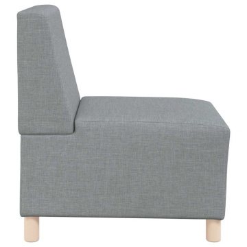 Fotoliu canapea, gri deschis, 55 cm, material textil - Img 8