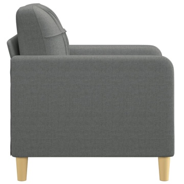 Fotoliu canapea, gri închis, 60 cm, material textil - Img 4