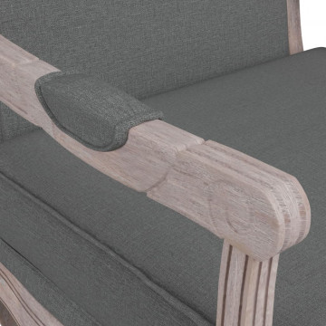Fotoliu canapea, gri închis, 64x64x90 cm, material textil - Img 5