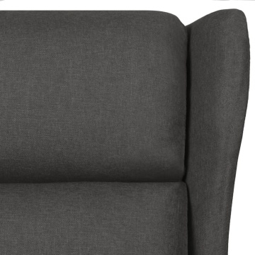 Fotoliu de masaj, gri închis, material textil - Img 6