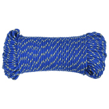 Frânghie de barcă, albastru, 4 mm, 25 m, polipropilenă - Img 3