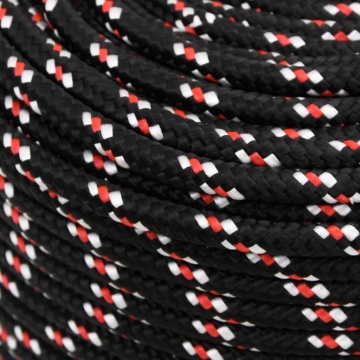 Frânghie de barcă, negru, 6 mm, 25 m, polipropilenă - Img 4