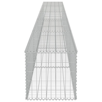 Gabion perete cu capace, 600 x 50 x 50 cm, oțel galvanizat - Img 6