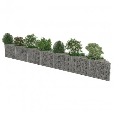 Gabion perete, oțel galvanizat, 450 x 30 x 50 cm - Img 4