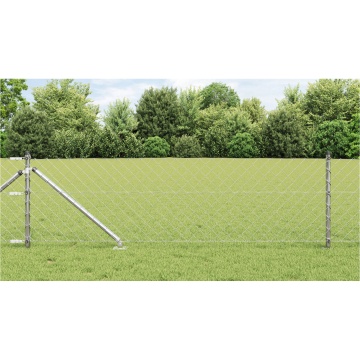 Gard de plasă Set de 2 Oțel galvanizat 25 x 0.8 m Rezistent - Img 1