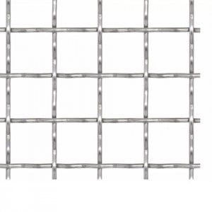 Gard de sârmă sertizată, 50x50 cm, 11x11x2 mm, oțel inoxidabil - Img 3