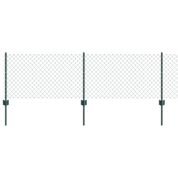 Gard din plasă cu 22 U Posts Verde 0.6x25 m Oțel - Img 2