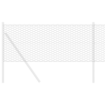 Gard Hexagonal Gri 0.8x10 m Oțel - Img 3