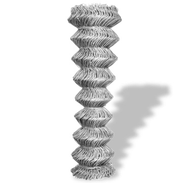 Gard legătură din plasă, argintiu, 25 x 1,25 m, oțel galvanizat - Img 2