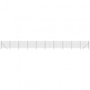 Gard plasă de sârmă, antracit, 1,6x25 m, oțel galvanizat - Img 2