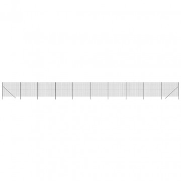 Gard plasă de sârmă, antracit, 1,6x25 m, oțel galvanizat - Img 2