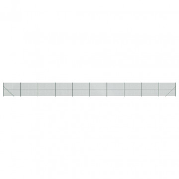 Gard plasă de sârmă cu bordură, verde, 1,4x25 m - Img 2