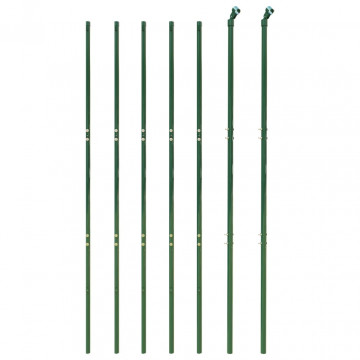 Gard plasă de sârmă, verde, 1,4x10 m, oțel galvanizat - Img 3