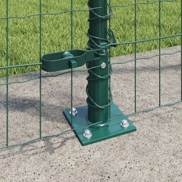 Gardul Euro cu 13 poste flanșate 1.2x25 m Oțel galvanizat - Img 4