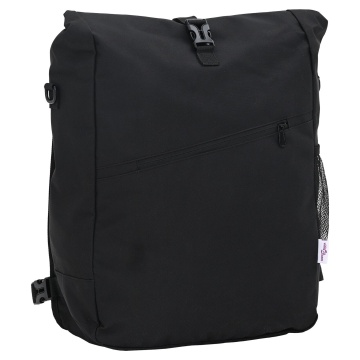 Geanta de bicicletă pentru suport de bicicletă 25 L Negru 33x16x48 cm - Img 2