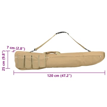 Geantă pentru pușcă cu curea de umăr, 120 cm, țesătură Oxford - Img 6
