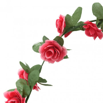 Ghirlande de flori artificiale, 6 buc. roze de primăvară 250 cm - Img 6