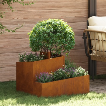 Ghivece și Jardiniere Oțel Corten Mediu Durabil Ghiveci Metalic - Img 1