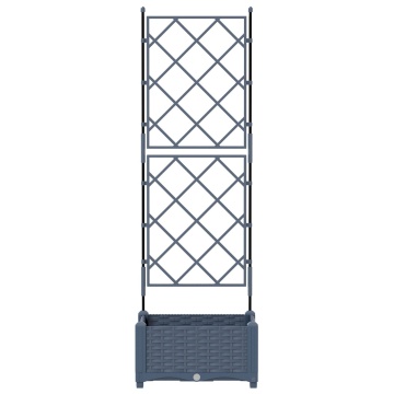 Ghiveci de grădină cu Spalier Gri 40x40x125.5 cm - Img 4