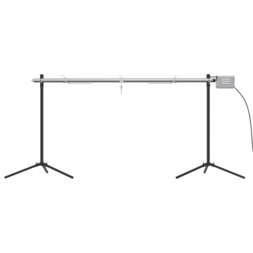 Grill automat cu motor, 150x46,5x82,5 cm, oțel inoxidabil - Img 3