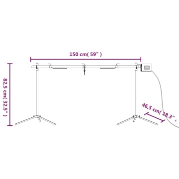 Grill automat cu motor, 150x46,5x82,5 cm, oțel inoxidabil - Img 7