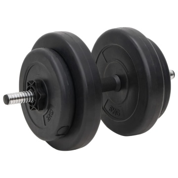 Haltă și gantere cu plăci de greutate, 60 kg - Img 5