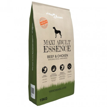 Hrană câini uscată Premium Maxi Adult Essence, vită & pui 15 kg - Img 1