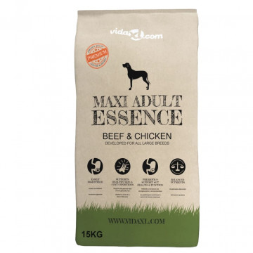 Hrană câini uscată Premium Maxi Adult Essence, vită & pui 15 kg - Img 2