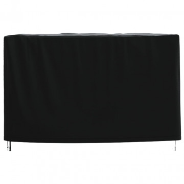 Husă mobilier de grădină negru 135x135x90 cm impermeabilă 420D - Img 3