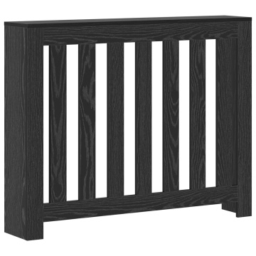 Husă pentru Radiatoare Stejar Negru 104x20x82 cm Lemn Ingineresc - Img 2
