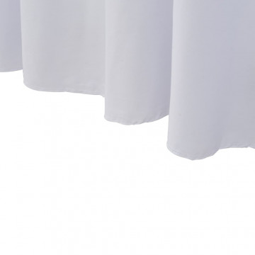 Huse de masă elastice, 2 buc., alb, 183 x 76 x 74 cm - Img 5